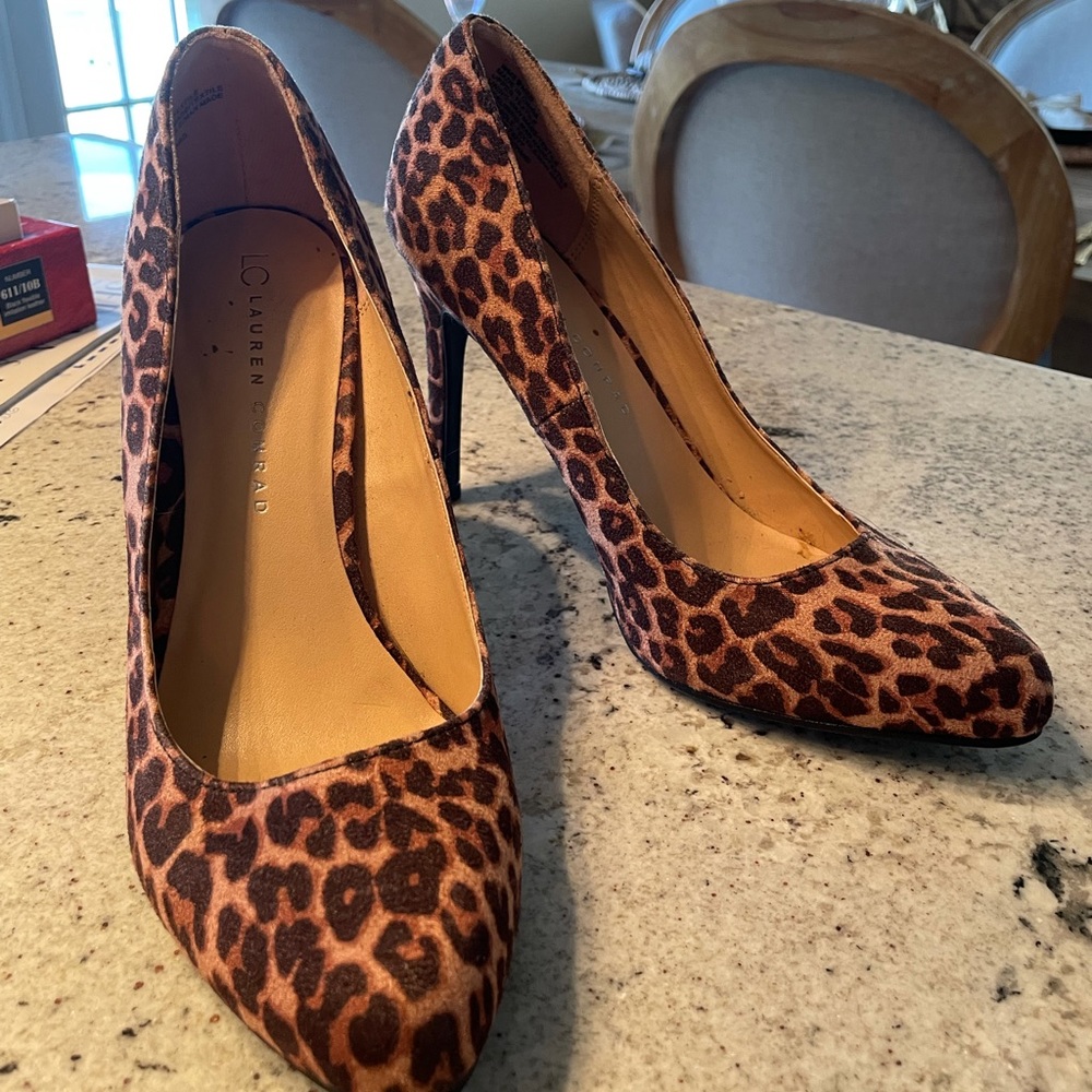 Leopard LC Lauren Conrad heels